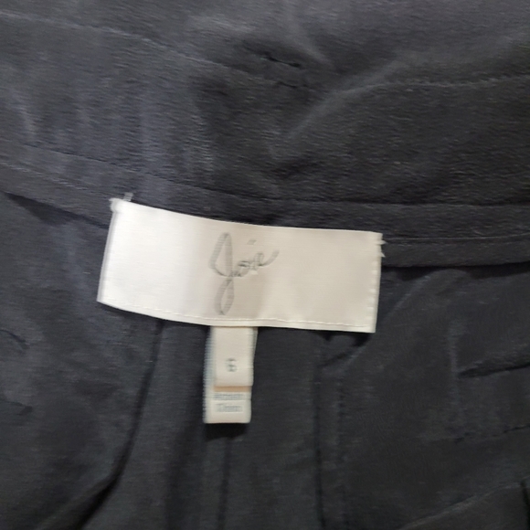 Joie Vintage Caviar Silk Wide Leg tie waist pants size 6 - Picture 9 of 13